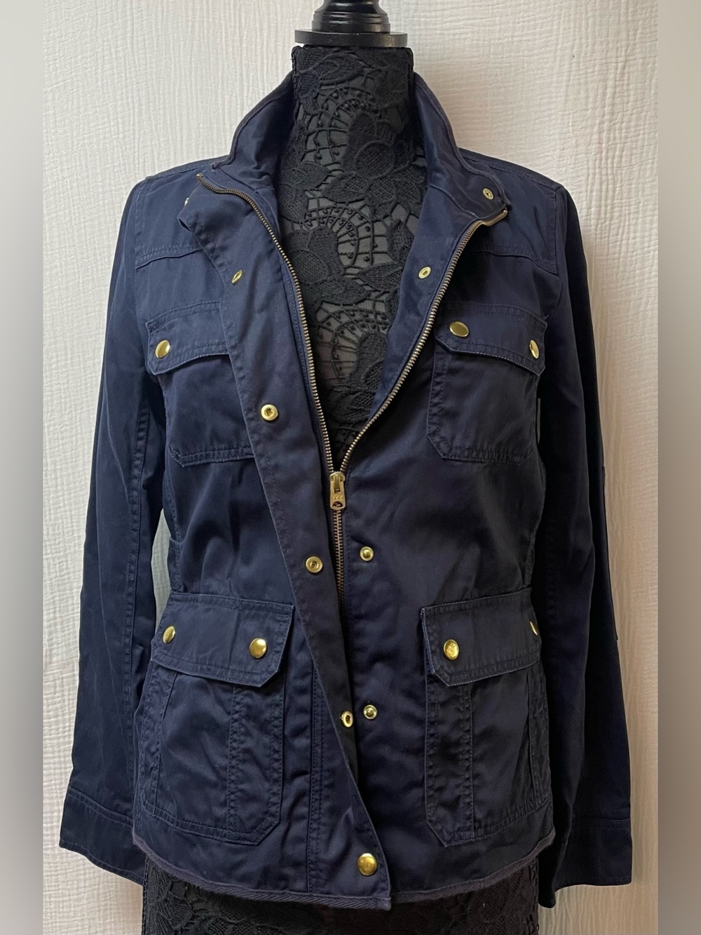 J. Crew Women's Navy Utility Jacket